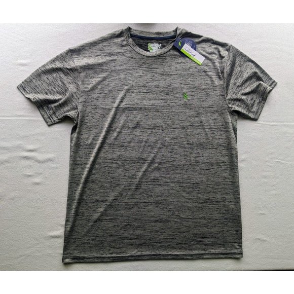 Men's TailorByrd Performance short Sleeve T Shirt Size Large Grey Melange NEW - Picture 1 of 4
